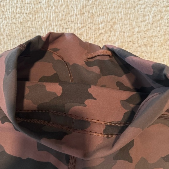Lululemon Wunder Train High Rise Crop 21" Heritage 365 Camo Brown Earth Multi 4 - Picture 6 of 8
